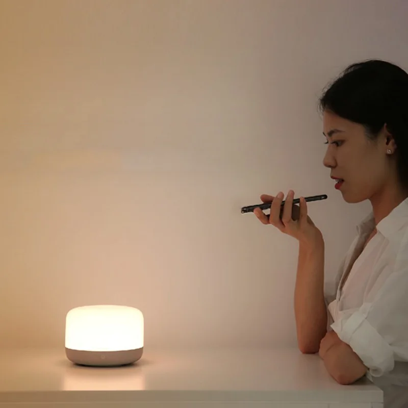 Yeelight YLCT01YL светодиодный прикроватный светильник 2 интеллектуальное приложение голосовой пульт дистанционного управления RGB цвет CTiming ночник работа с Apple Homekit