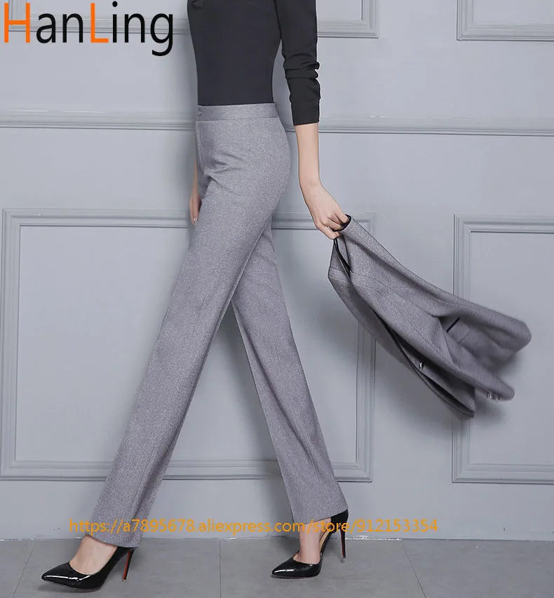 

Women's Formal Trousers Are Suitable For Office Business Work. Straight Trousers XL Black Trousers For Ladies S-XXXL