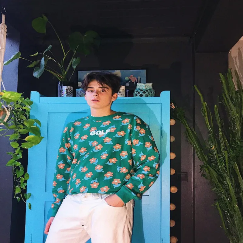 Новые мужские толстовки с круглым вырезом для гольфа Le Fleur Tyler The Creator, толстовки с капюшоном, вельветовые, хлопковые, утепленные флисом# M39