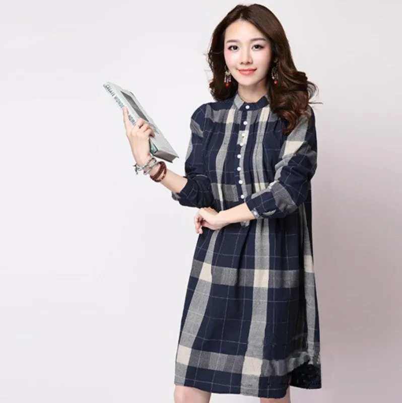 #2838 весна осень хлопок лен длинные рубашки для женщин с длинным рукавом