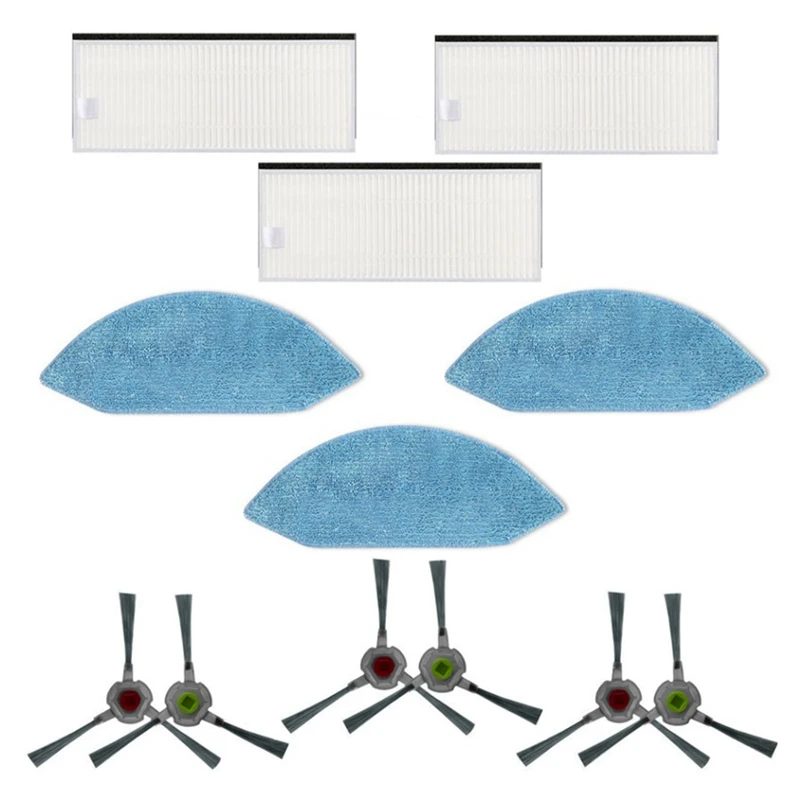 

Фильтр НЕРА, Швабра, салфетки, боковая щетка Для Ecovacs Deebot U2/DGN22, Сменные аксессуары для робота-подметания