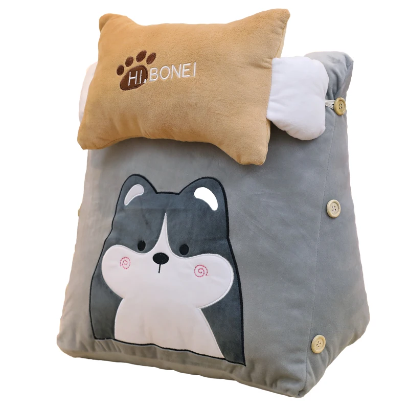 Треугольная подушка для кровати дивана Мультяшные плюшевые игрушки спальни