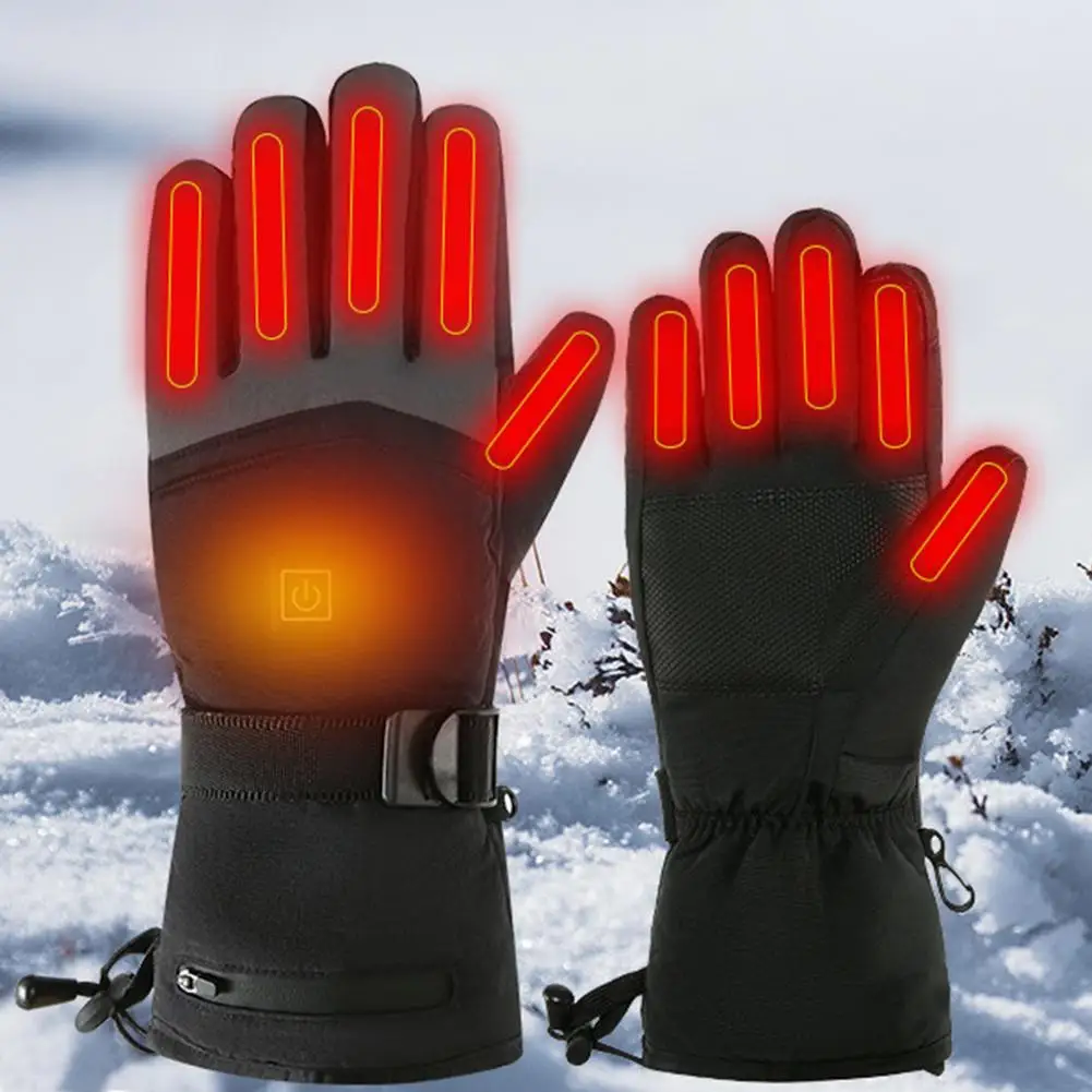 

1Pair Electric Heat Gloves Warm Touchscreen Gloves Winter Thermal Gloves For Outdoor Sports Cycling Riding Skiing Skating Hiking
