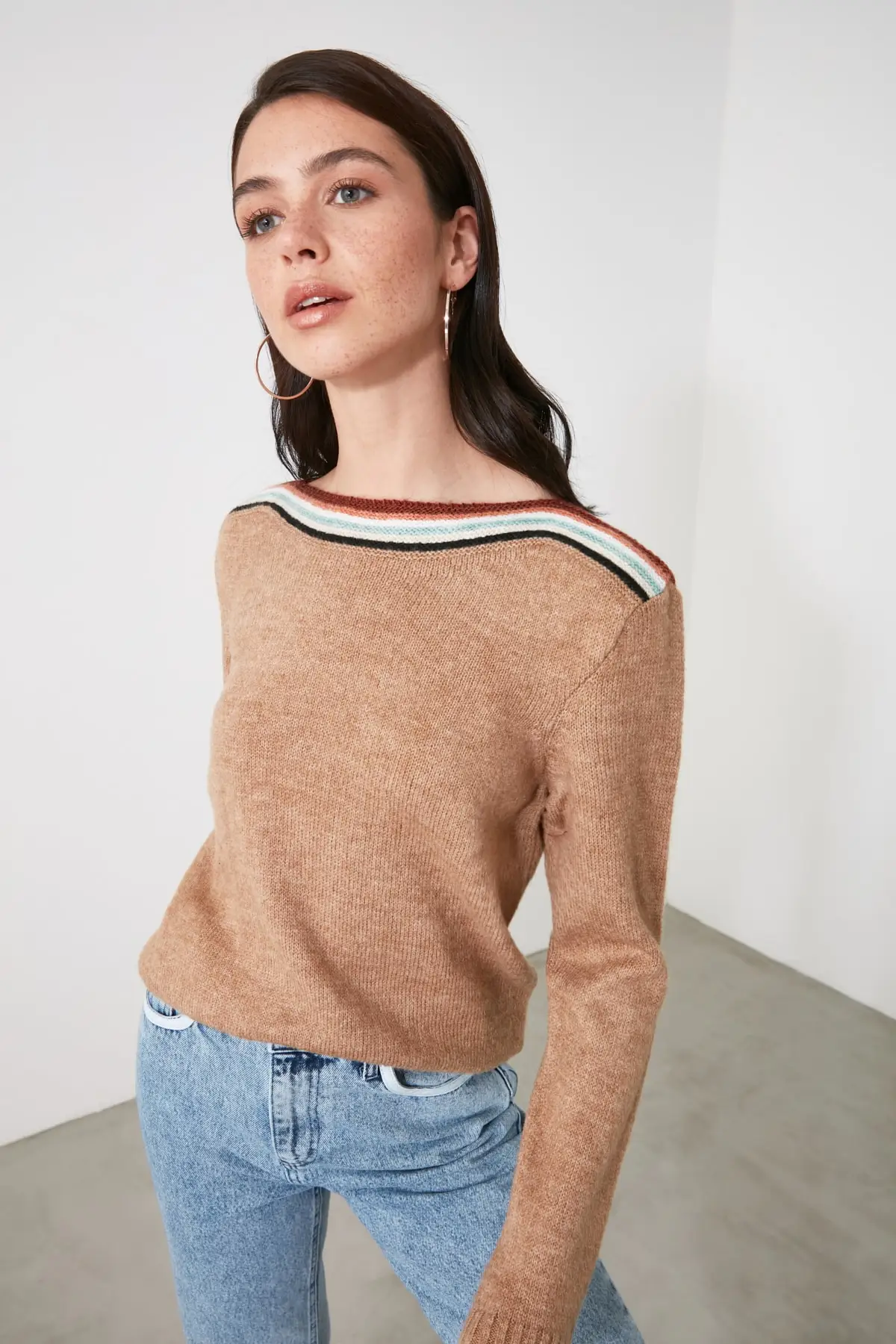 

Trendyol Collar Detailed Knitwear Sweater TWOAW21KZ2842