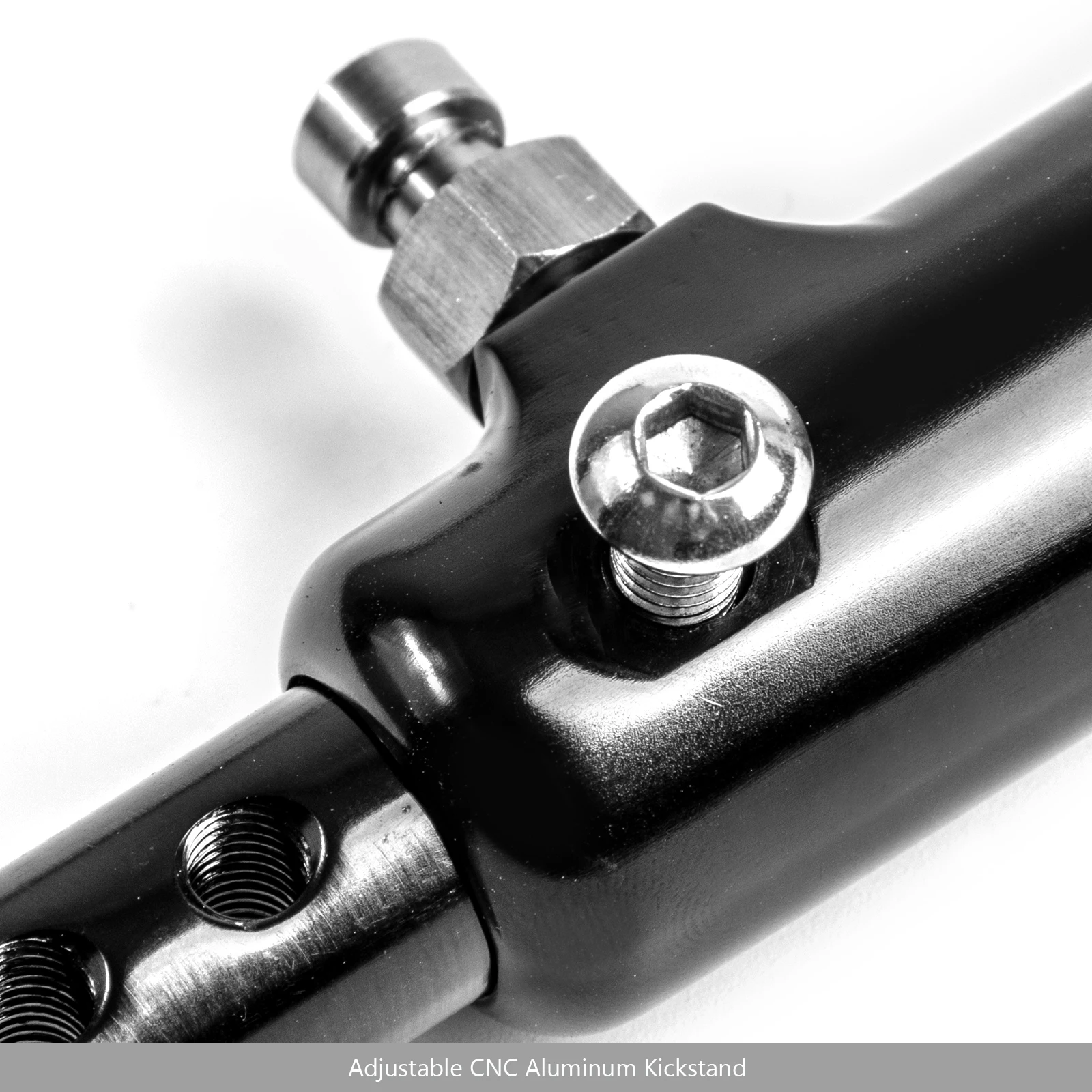 

Artudatech 1X CNC Parking Side Stand Leg Kickstand Length Adjustable For Kawasaki Z900RS 2018 Black