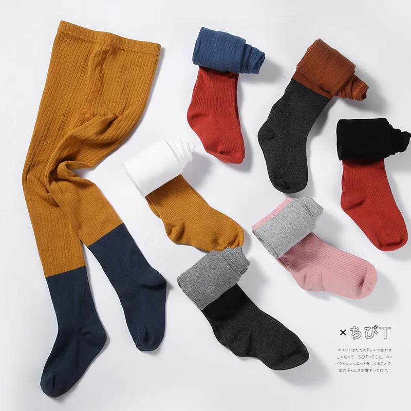 Детские леггинсы с лоскутным узором для девочек 3-10 лет осенние брюки карамельных