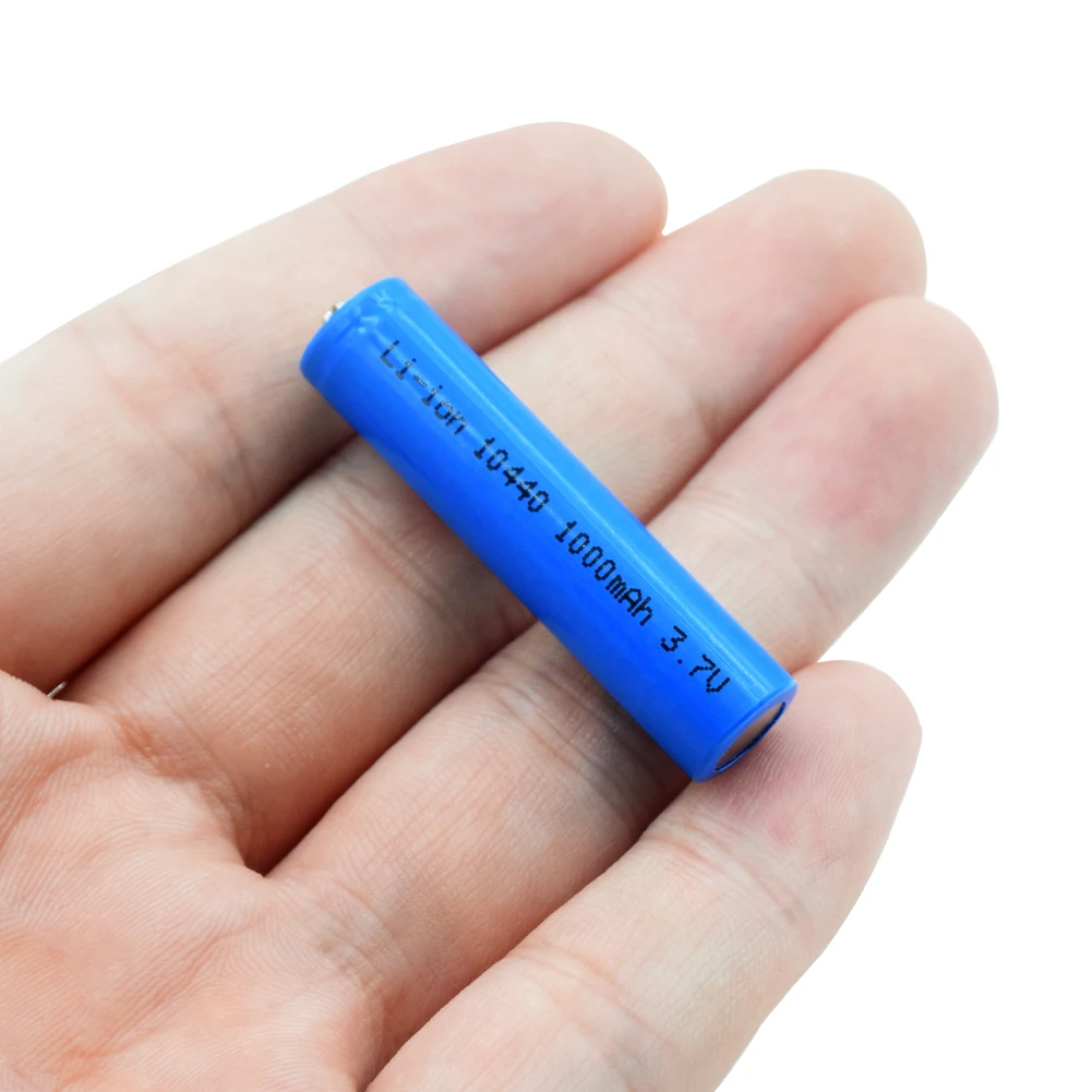 

1pcs 18650 Battery 1000mah 3.7V 10440 Lithium Rechargeable Battery For Car toys Led Flashlight Power Bank