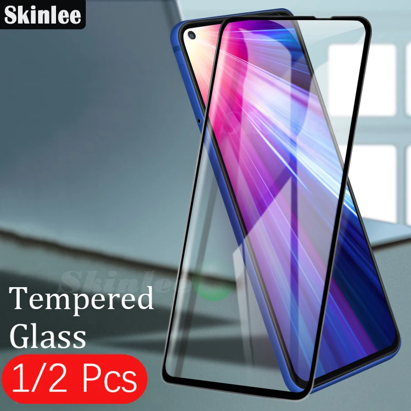 Защитная пленка для экрана Skinlee 9D Moto G8 Power Lite закаленное стекло с полным покрытием