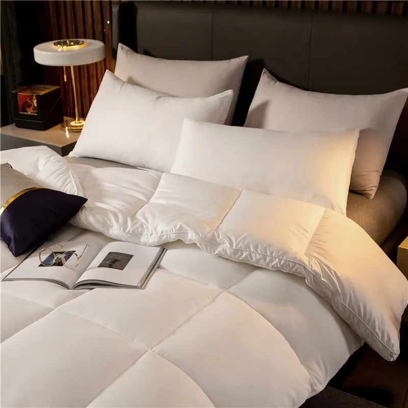 

Antibacterial Warm Comforter Autumn Winner Duvet Quilt Solid White Pink Grey 150X200cm 180X220cm 200x230cm 220x240cm Size