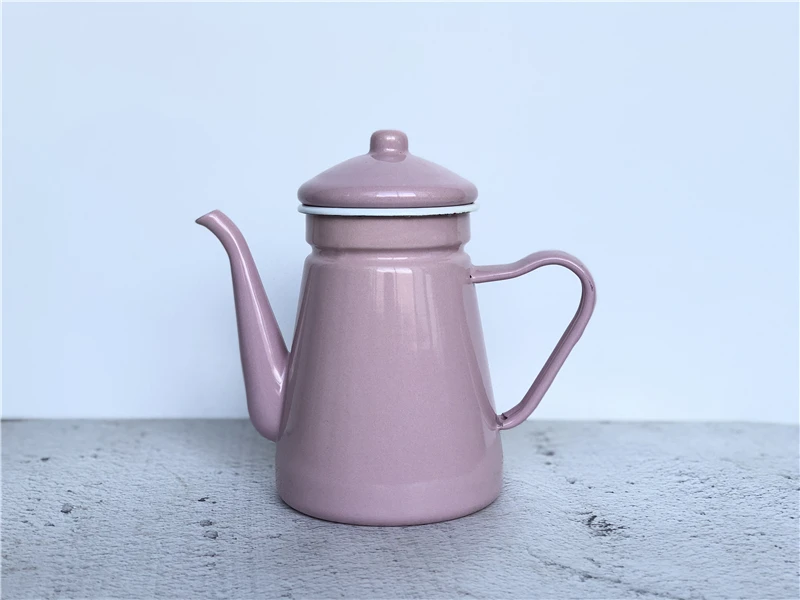 Чайный чайник эмалированный для воды винтажный домашний декор | Дом и сад