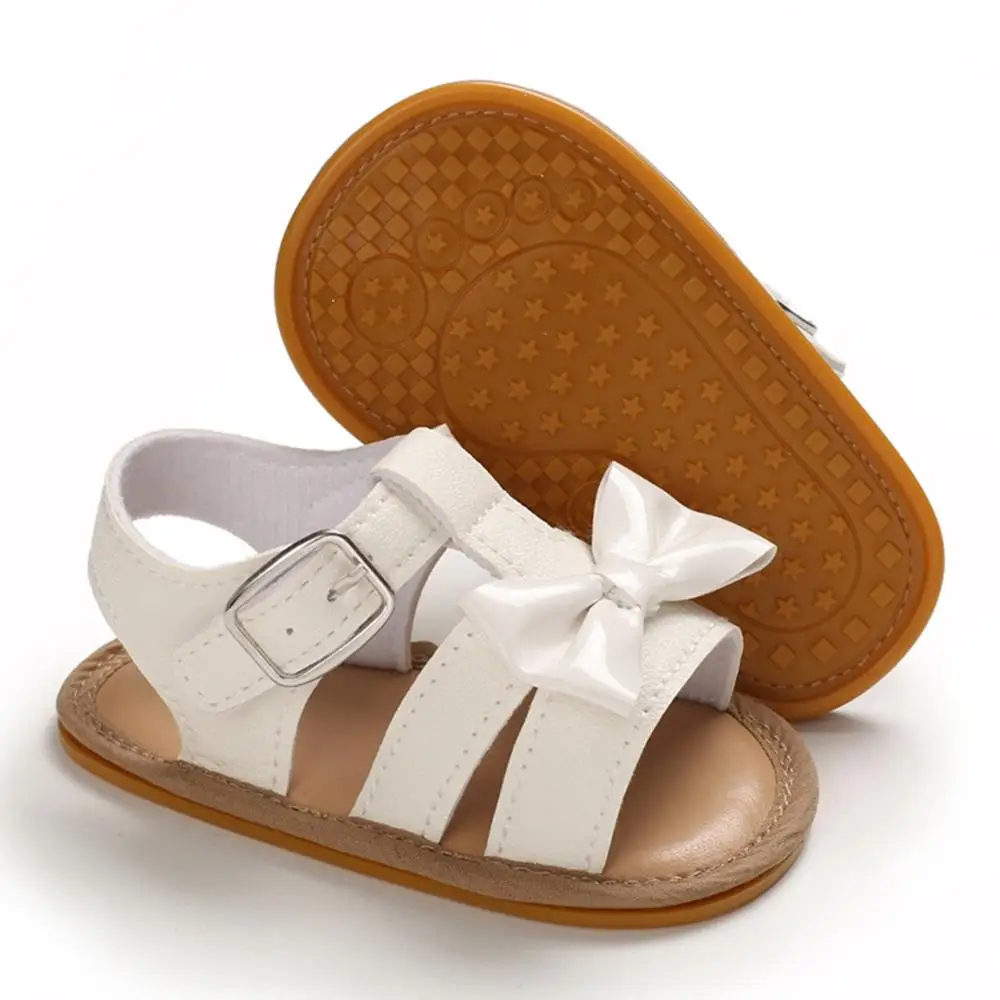 

0-18 M Baby Girls Bow PU Leather Breathable Soft Sandals