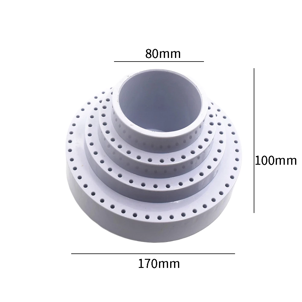 

Drill Bits Organizer Grinding Tool Stand Space Saving Jewelry Making Tip Rotating Rack Round Multi Holes Storage Case Practical