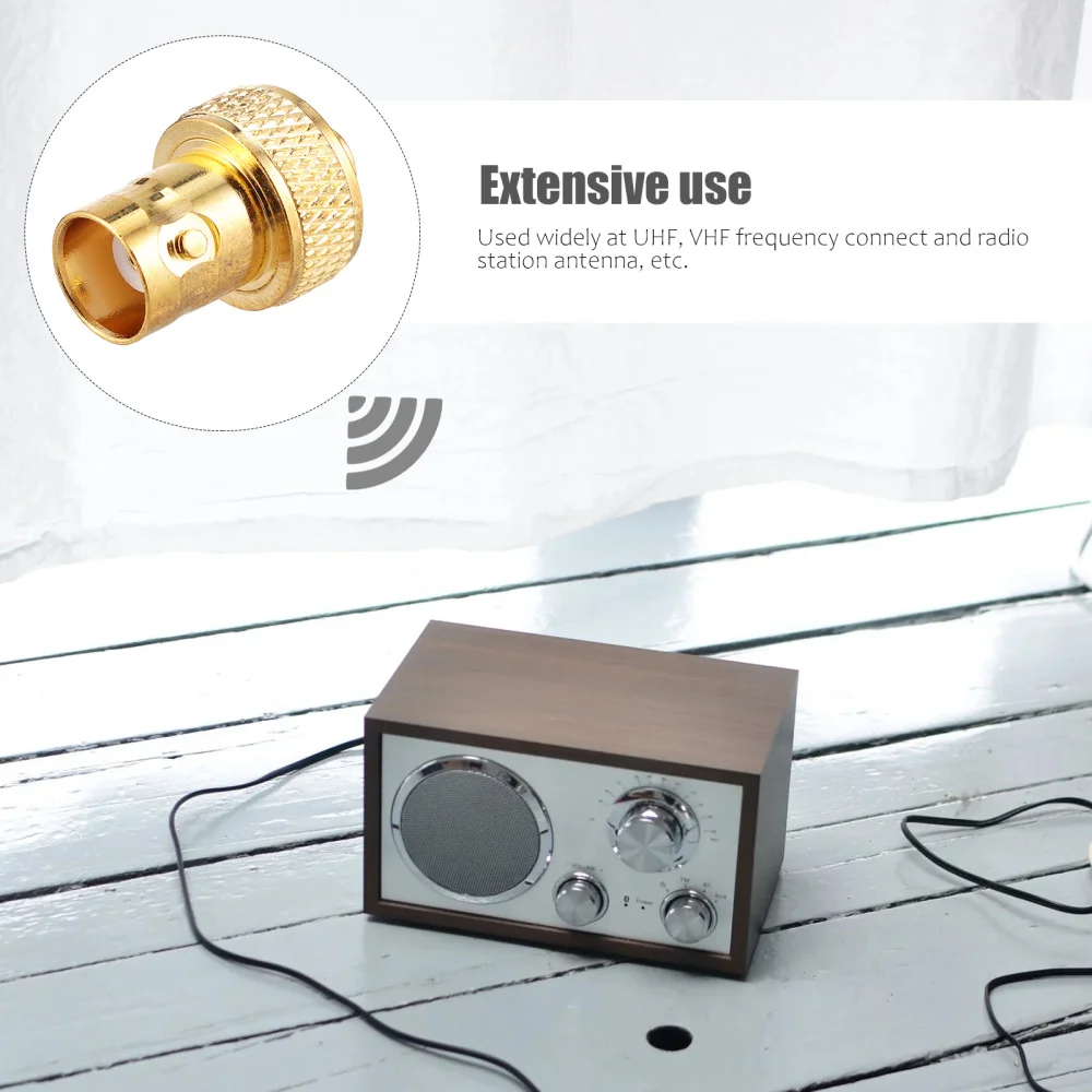 

4Pcs Female BNC to Female SMA Connectors Coax Adapters Antenna Adapters