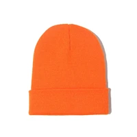 knitted warm hats adult child skullcap beanie hat winter knitting wool color melon cap sombreno invierno chapeu inverno chapeau