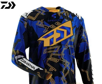 

2020 DAIWA Daiwa Fishing Shirt Quick Dry Cycling Hiking Jersey Soft Fishing Clothing Anti-UV Long Sleeve Fishing Jersey