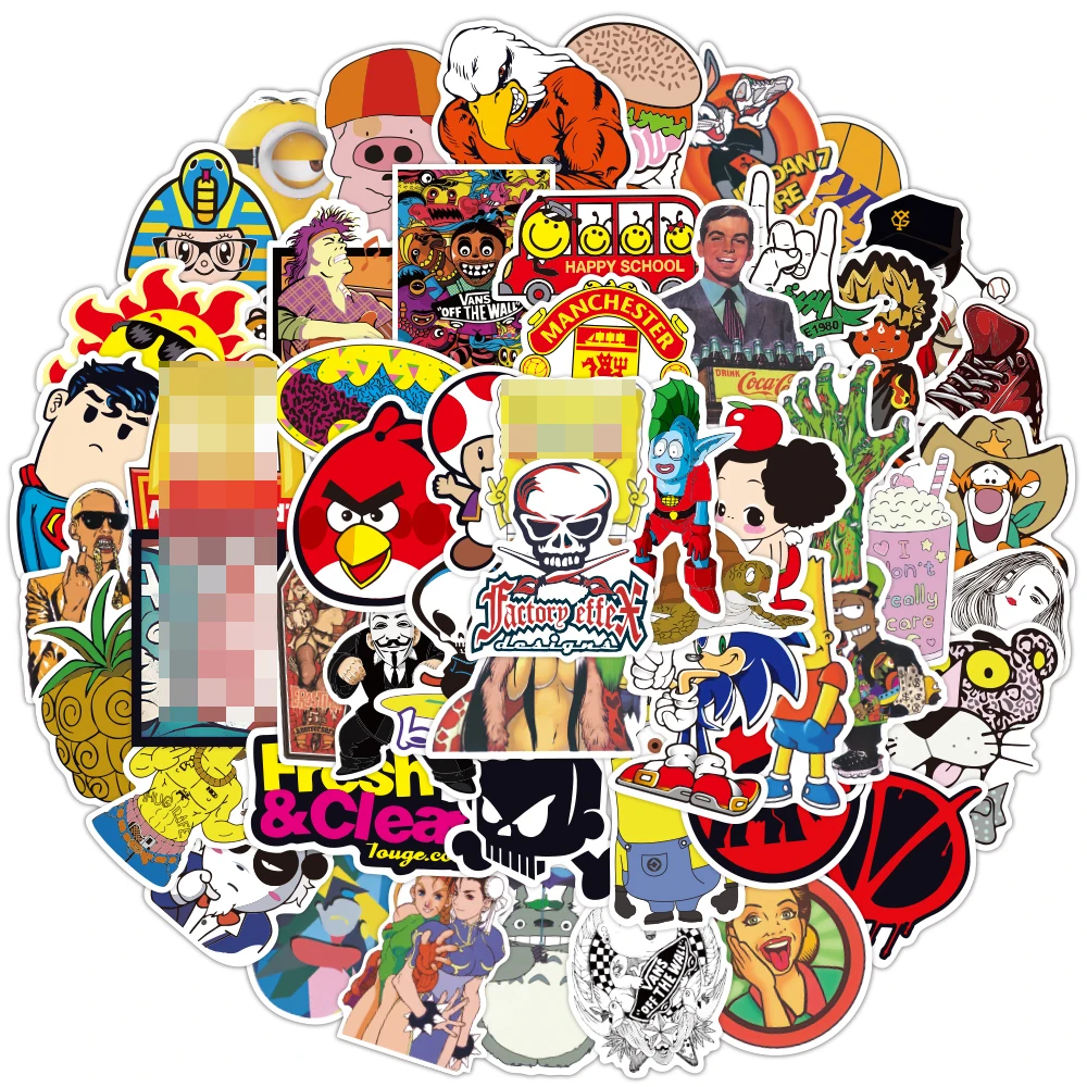 4800 шт наклеек микс Стиль забавные наклейки с персонажами из мультфильмов