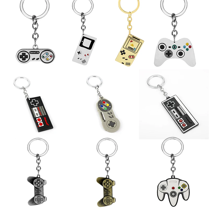 Брелок для ключей с игровой ручкой игрушка контроллер кулон цепочка