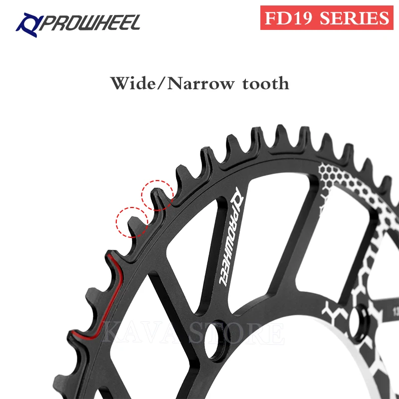 PROWHEEL складного велосипеда передняя Звездочка 56T/58 т/60 звездочки широкий узкий