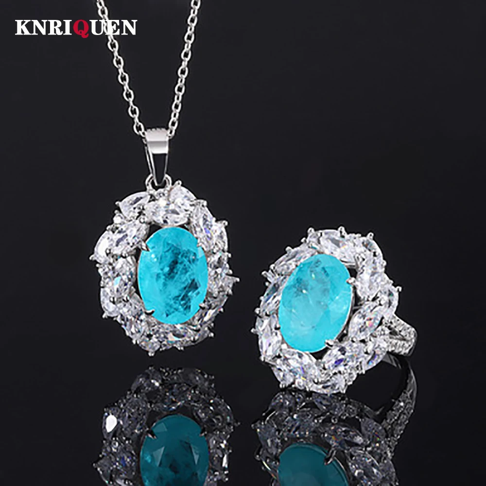

Комплект из колье и серёг, из серебра 925 пробы, 10 х14 мм