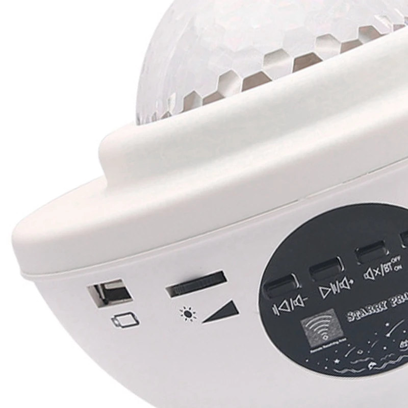 

LED Projector Lights - Music Speaker,Sound Sensor,Remote Control,360 degreeRotating Sleep Soothing Color Changing Lamp