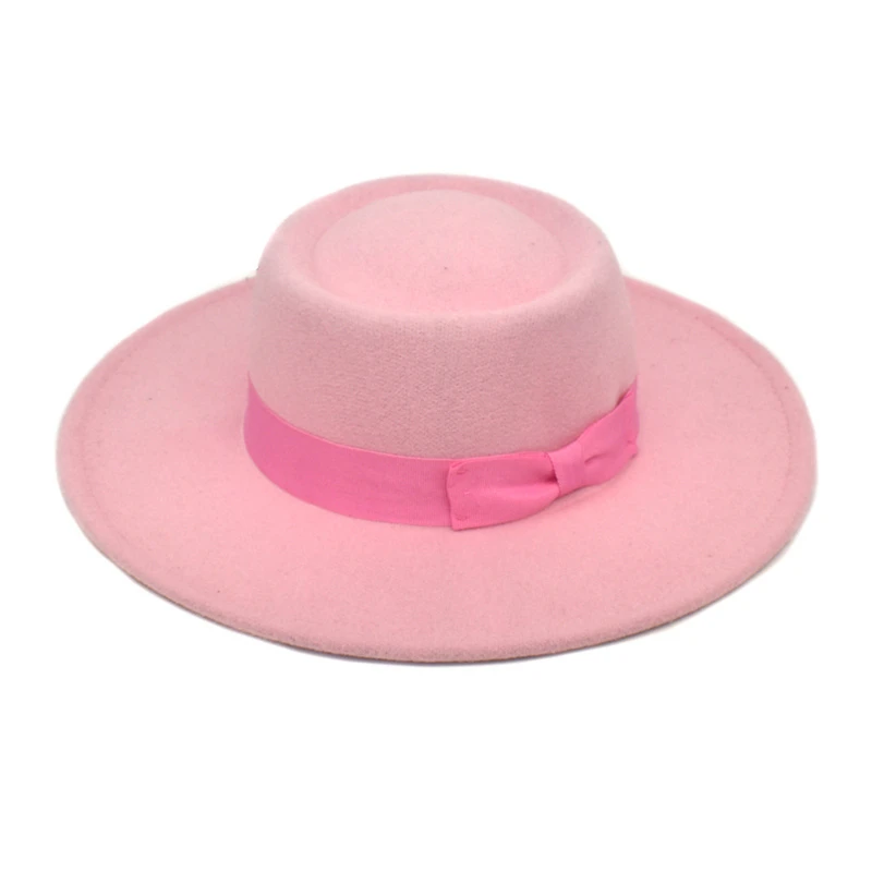 

Fedora Hat Women Winter Hats for Women Ribbon Band Men's Hat Wide Brim Classic Beige Wedding Church Bowler New Cap chapeau femme