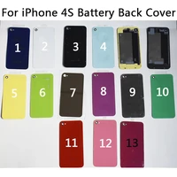 back cover for iphone 4s battery back cover battery door glass housing replacement parts for iphone 4s back cover