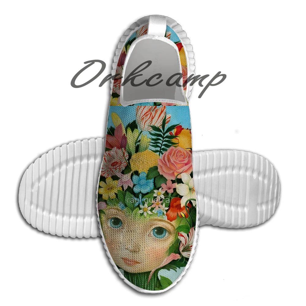 

Sport Running Shoes The Language of Flowers by Raul Guerra Light Weight Walking Shoes Breathable Mesh Yoga Shoes
