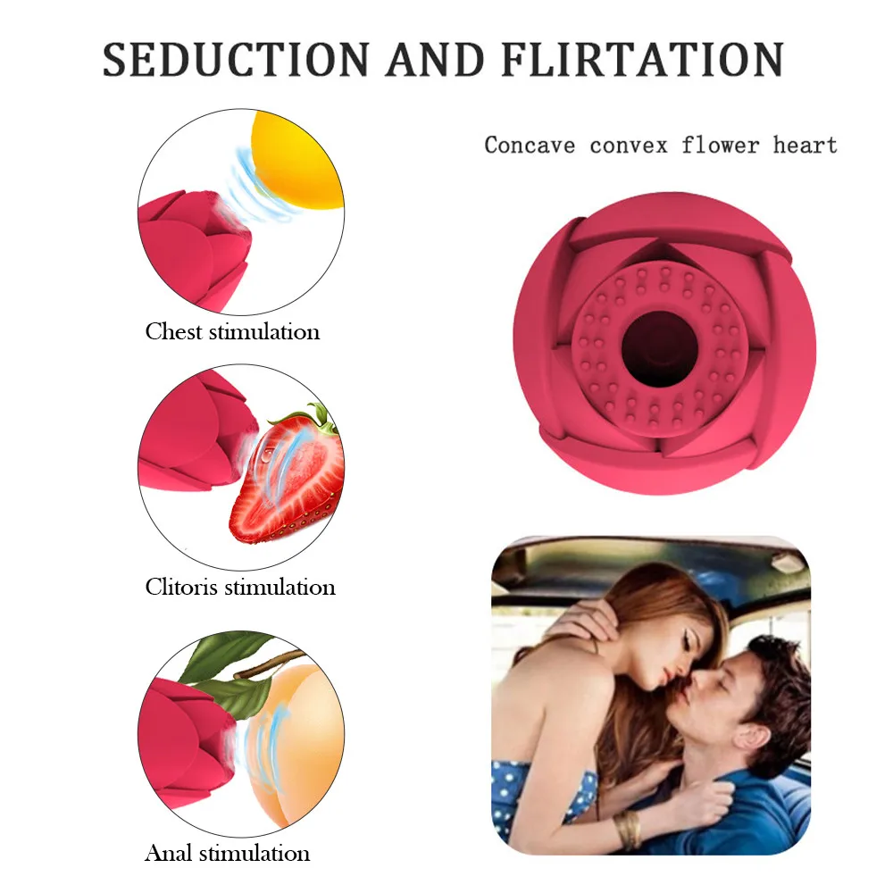 bpm Rose Flower Masturbators Machine Suck Vibrators Sex Toys For Women Vaginal Clitoris Nipples Anal 10 Frequency Vibration | Красота и