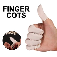 150pcs disposable cleaning latex finger cots anti static protective fingertips cover dust free non slip finger cover
