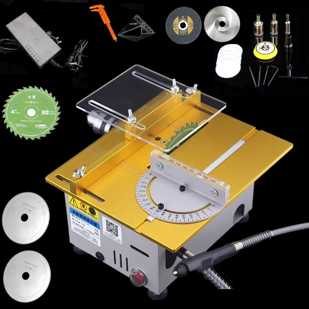 Роскошная конфигурация Настольная пила сверло для резки 110 240 В деревообработка