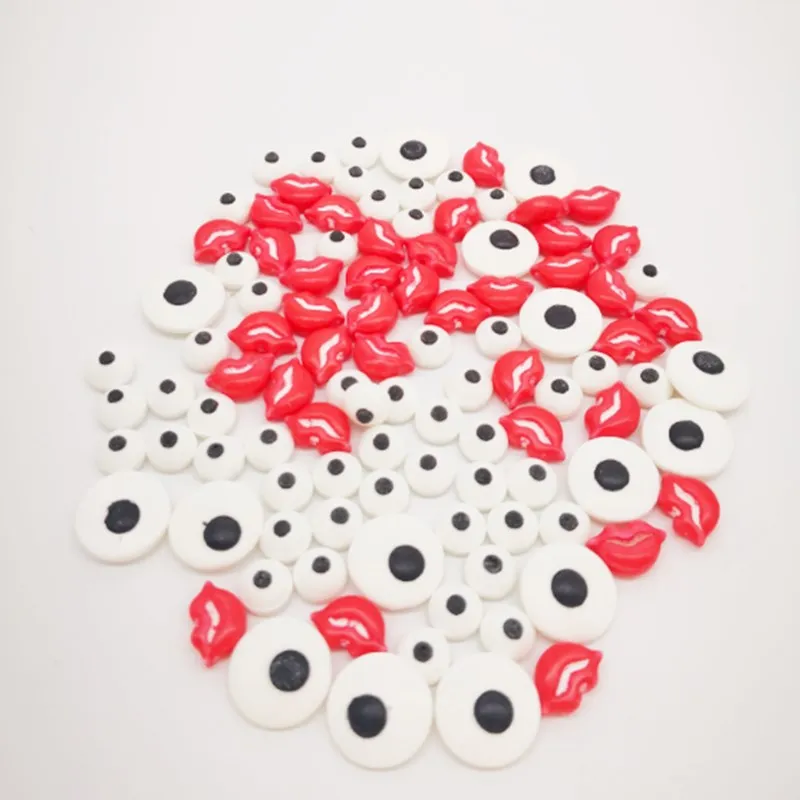 50 г глазное украшение глазные яблоки красные губы сахар съедобные DIY Мультяшные