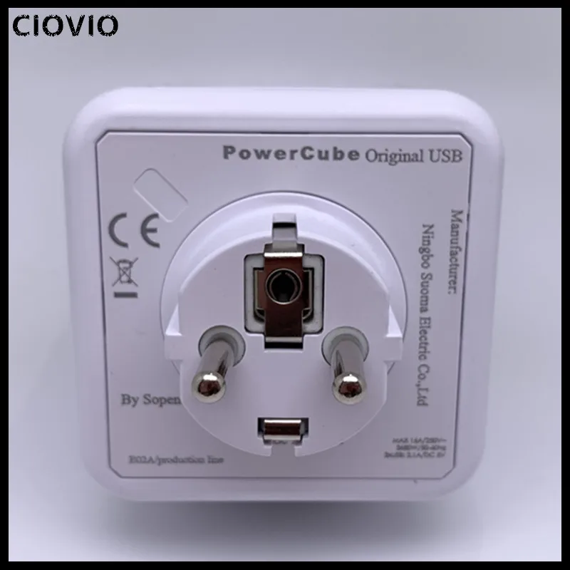 Интеллектное устройство передачи энергии Cube розетка стандарта евроcоюза 4 выхода
