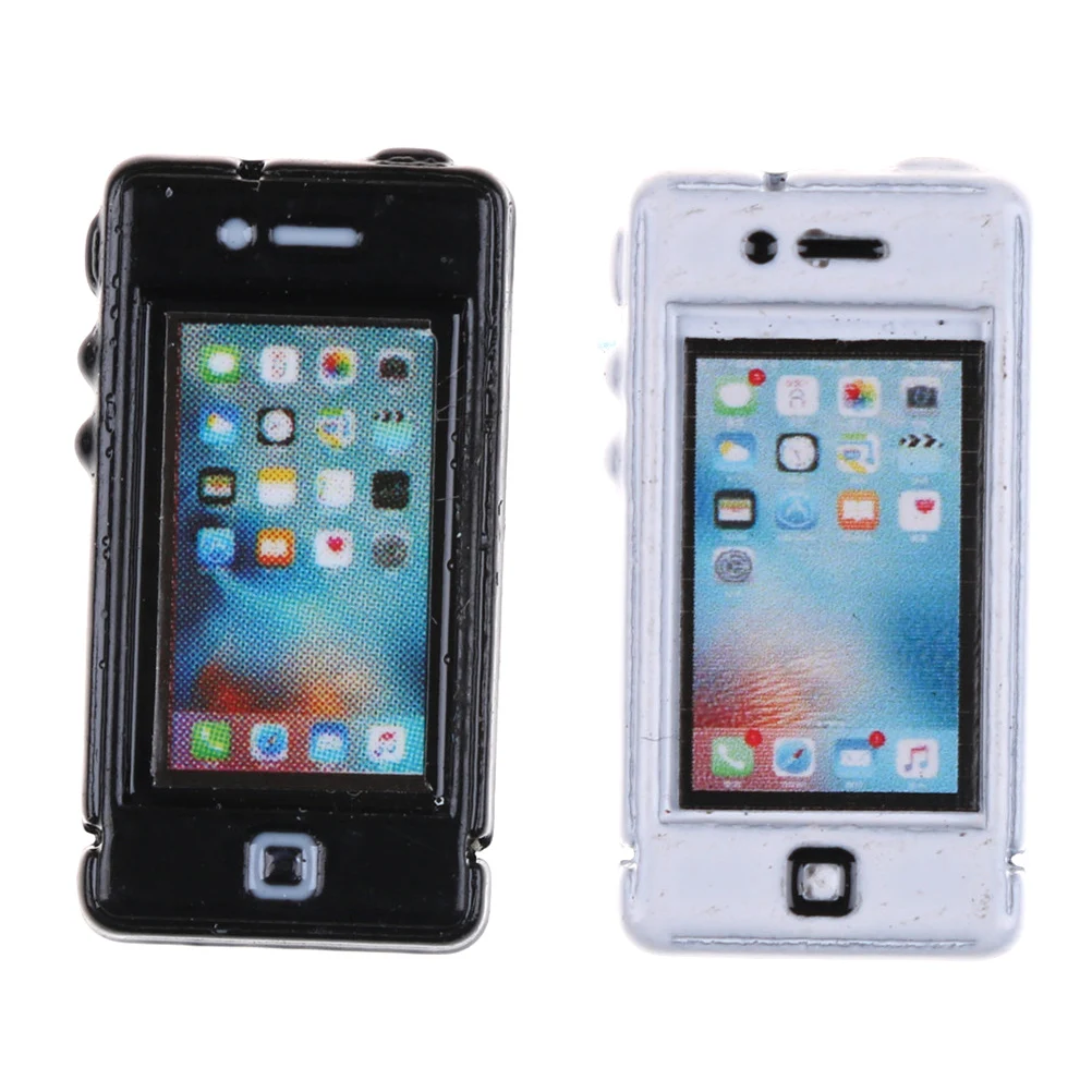 

1/6 1/12 Scale Mini Phone Dollhouse Miniature Toy Doll Food Kitchen Living Room Accessories For Doll House Room House Model