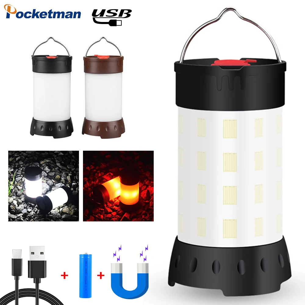 

30000LM Powerful LED Camping Light USB Rechargeable Camping Lantern Magnetic Tent Lights Emergency Light with Hanging Hook