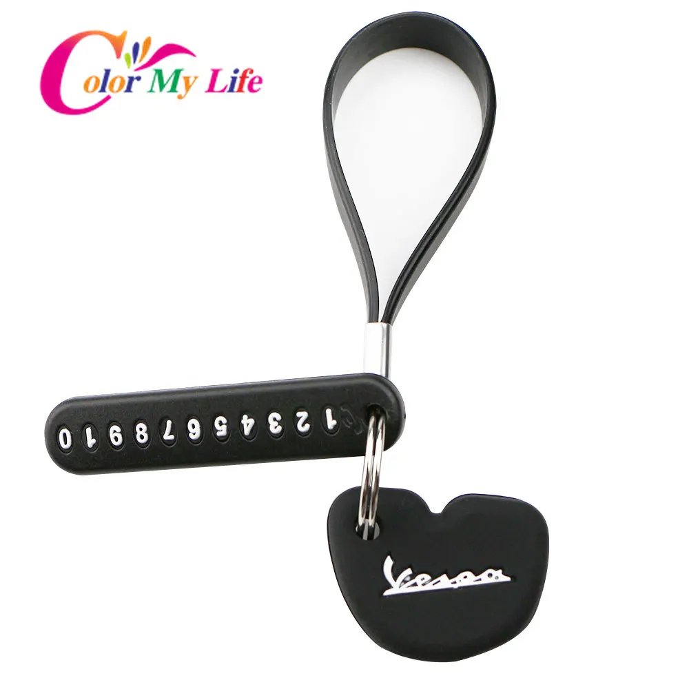 Силиконовый чехол для автомобильного ключа брелок телефона с номером карты Vespa