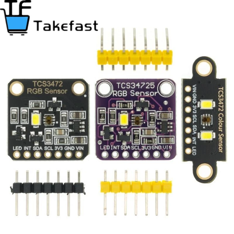 10 шт. Новый SX CJMCU-34725 TCS34725 цветной датчик RGB макетная плата модуль | Электронные