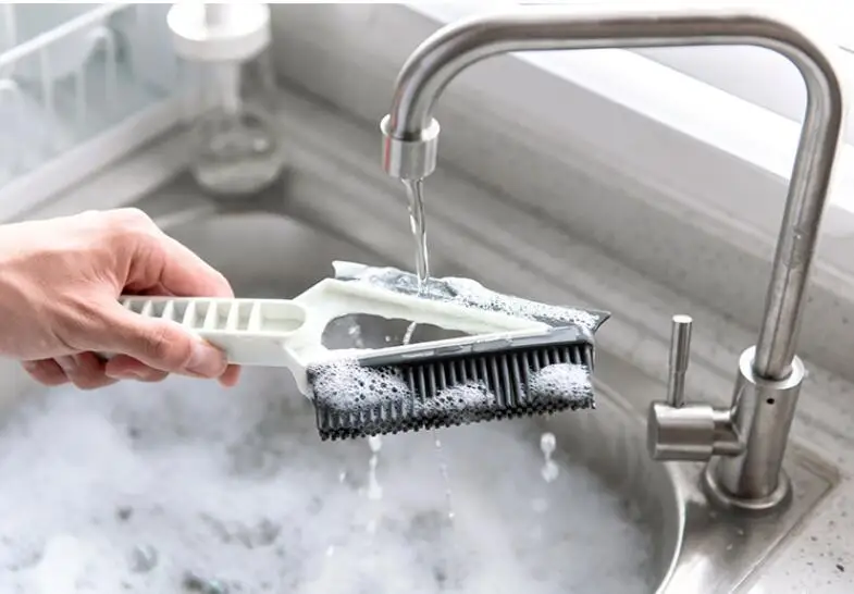 Double sided window groove cleaning brush floor wiper stove cleaning scraper decontamination dust cleaner bathroom Cleaning tool