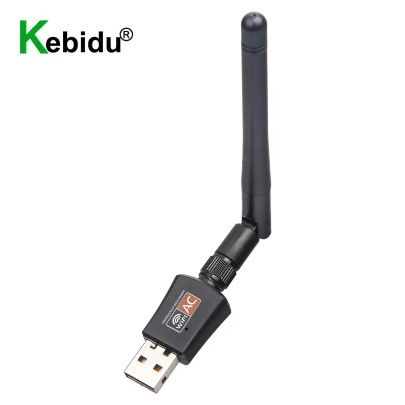 

600Mbps USB WiFi Adapter Usb Lan Network Card Dual Band 2.4G 5Ghz Ethernet Receiver 2dB Antenna 802.11ac for Desktop/Laptop/PC