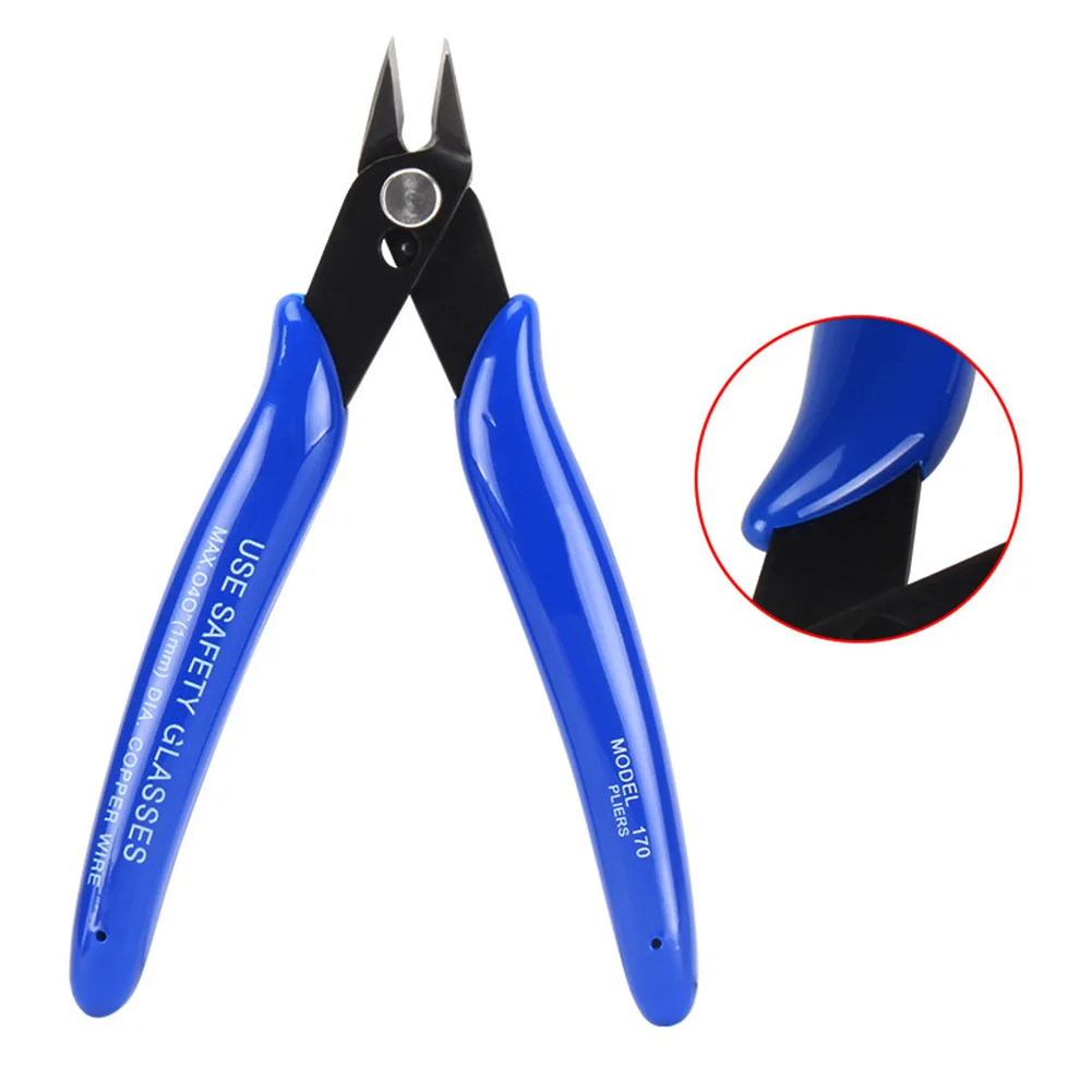 

5Pcs Pliers 170 Flush Wire Cutter Plier Cut Line Stripping Tool Stripper Crimper Diagonal Cutting Pliers Side Cutter Nippers