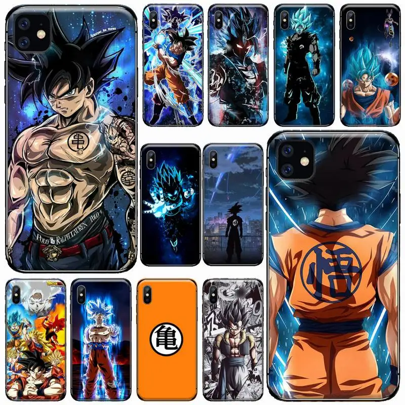 Чехол для телефона D Dragon Ball Goku с японским аниме iPhone 11 12 pro XS MAX 8 7 6 6S Plus X 5S SE 2020 XR