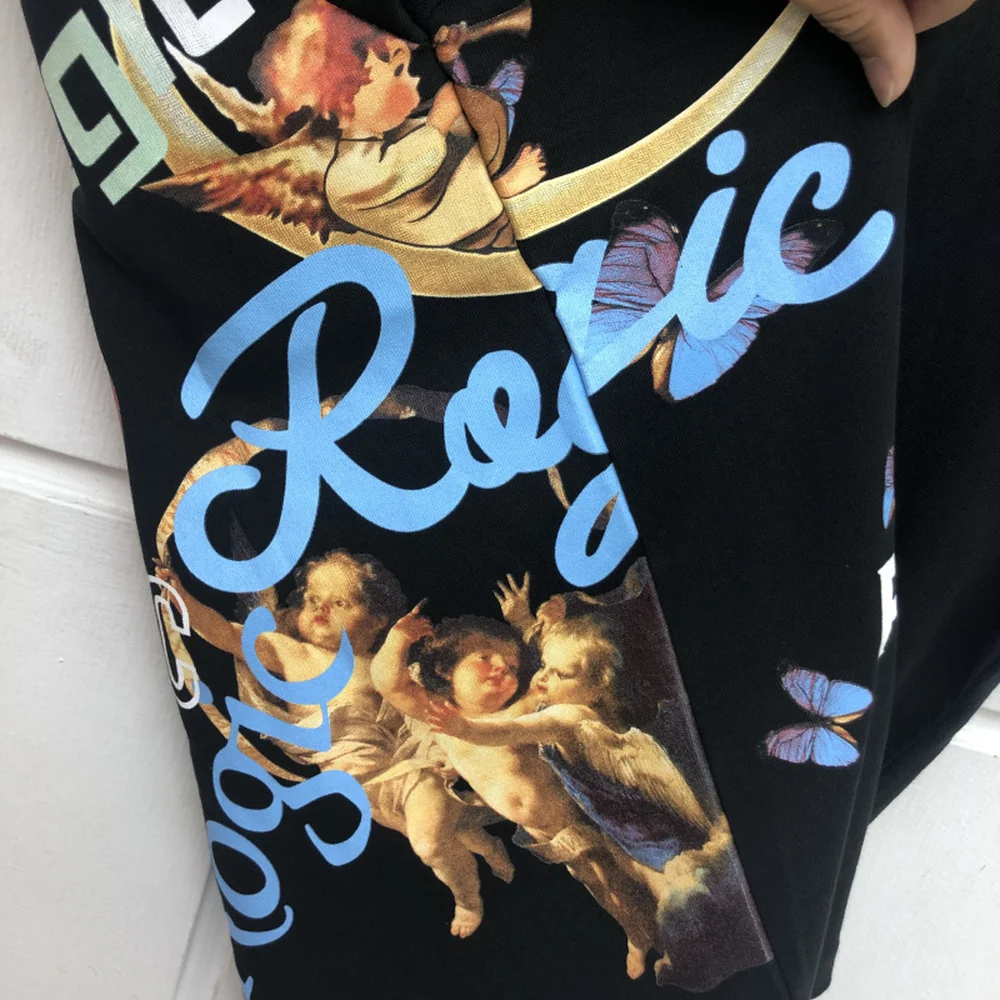 

Men ROGIC T-shirt Women Angel Eros Rogic T-shirts Blue Butterfly Swallow High Quality Tops Tee