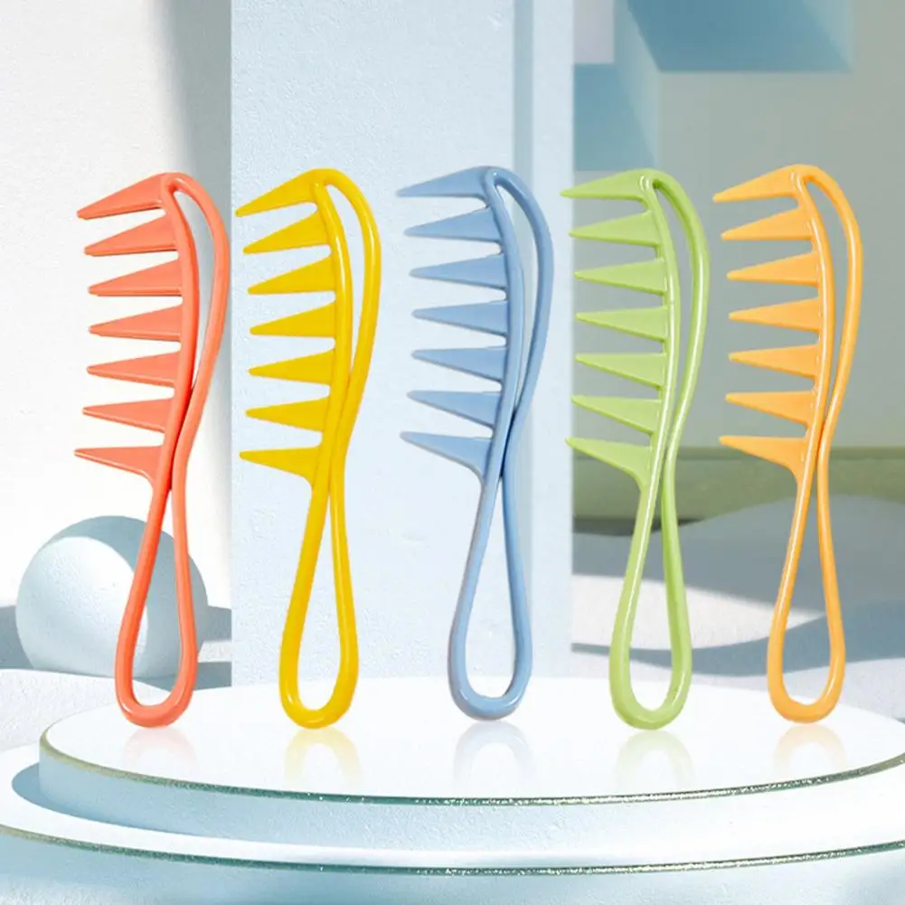 Гребень для укладки волос в виде акулы пластиковая расческа с широкими зубьями