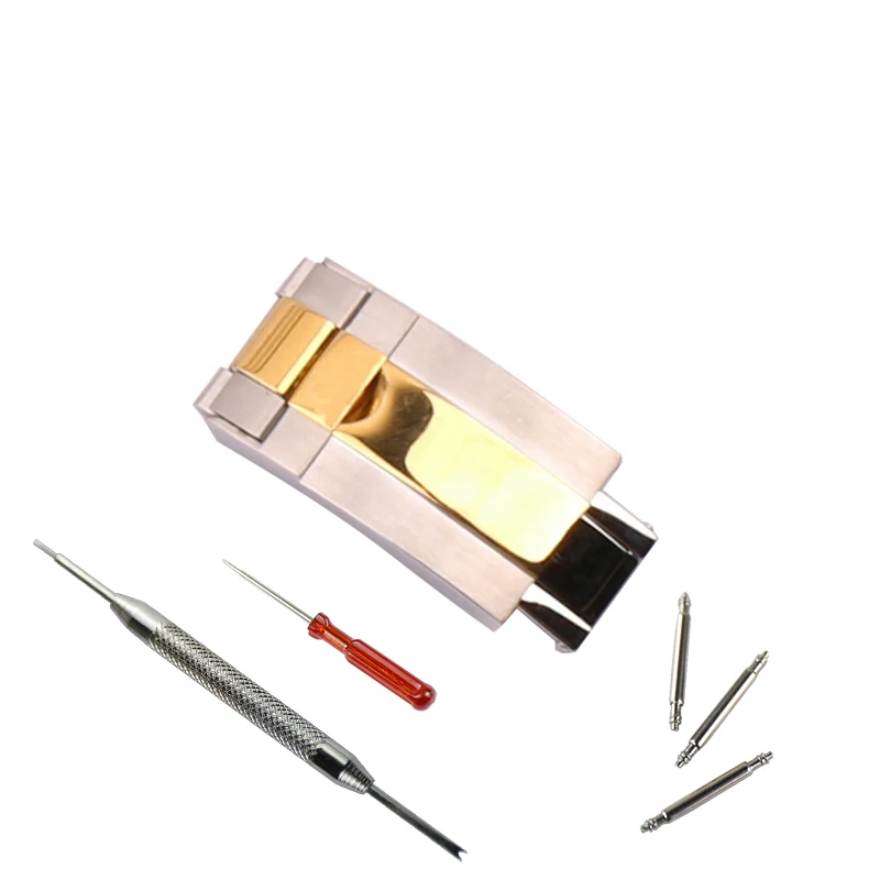 Watch accessories stainless steel buckle for Rolex watch belt 16mm18mm buckle delivery tool