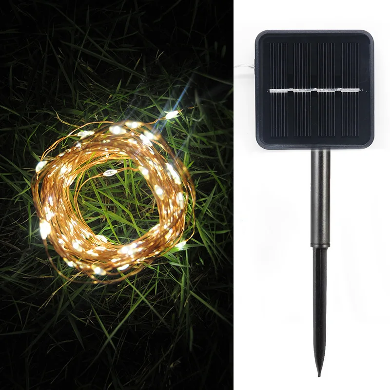 Солнечный светодиодный светильник наружный гирлянда свадебное украшение фея