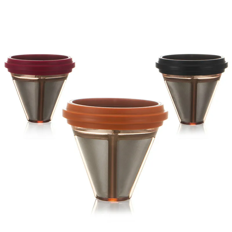

Double layer stainless steel filter for mini home office coffee