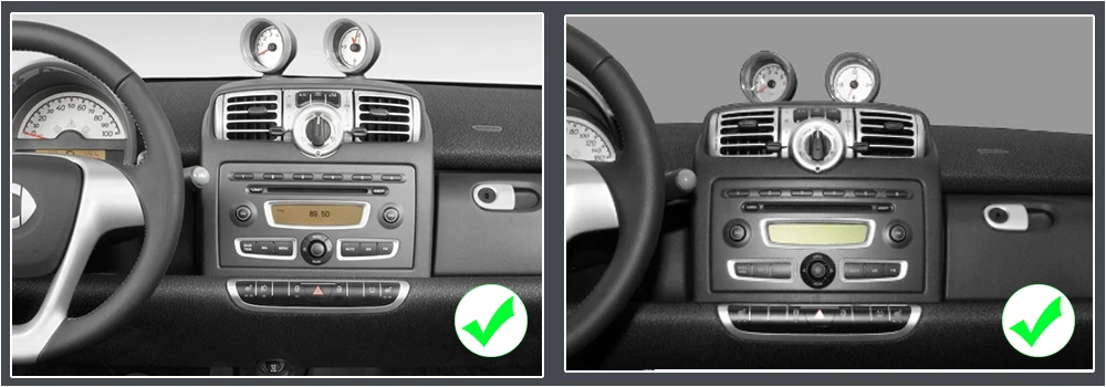 Android 2 Din Автомобильный Радио мультимедийный видео плеер Авто Стерео gps карта для Smart Fortwo 2012~ медиа Navi навигация