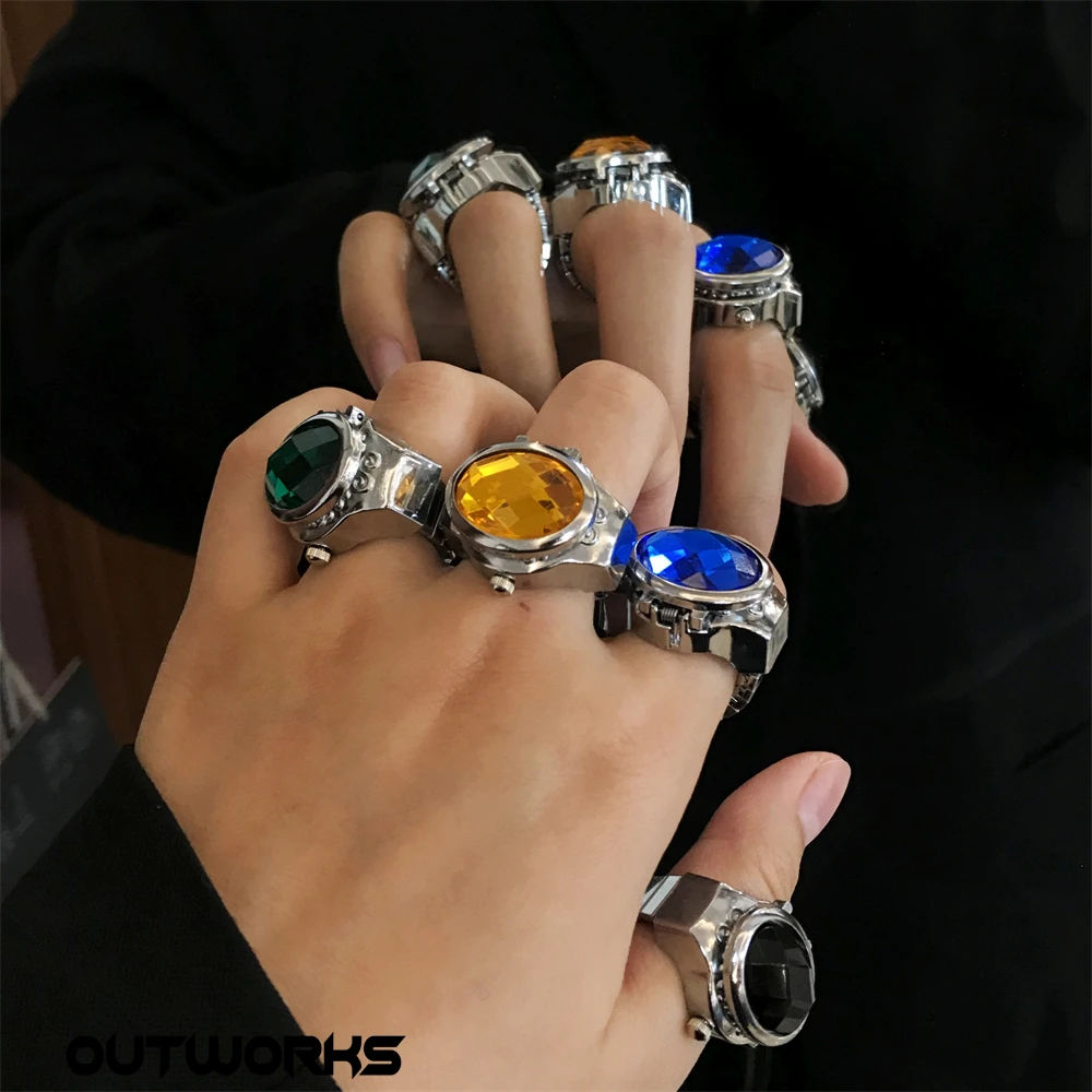 OutWork 2021 Новинка панк тренд хип-хоп творчество винтажные многоцветные кварцевые