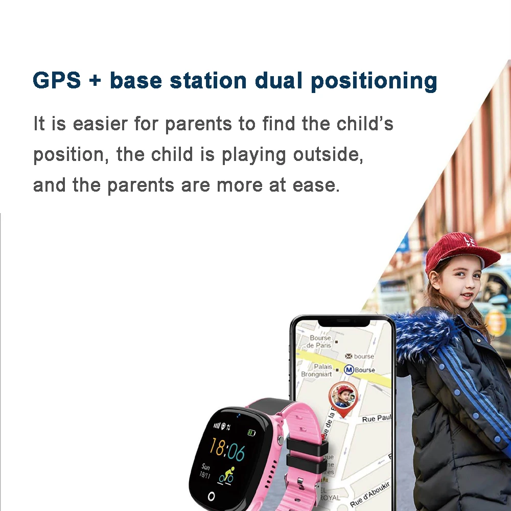 HW11 Смарт-часы Дети gps Bluetooth Шагомер позиционирование IP67 водонепроницаемые часы для детей безопасный умный браслет Android IOS