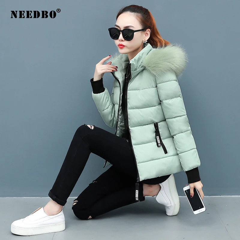 Winter Jacket Women Coat Fur Collar Parka Mujer Ladies Puffer Coat Women Elegant Casaco Loose Clothing Warm Coat Women Outwear