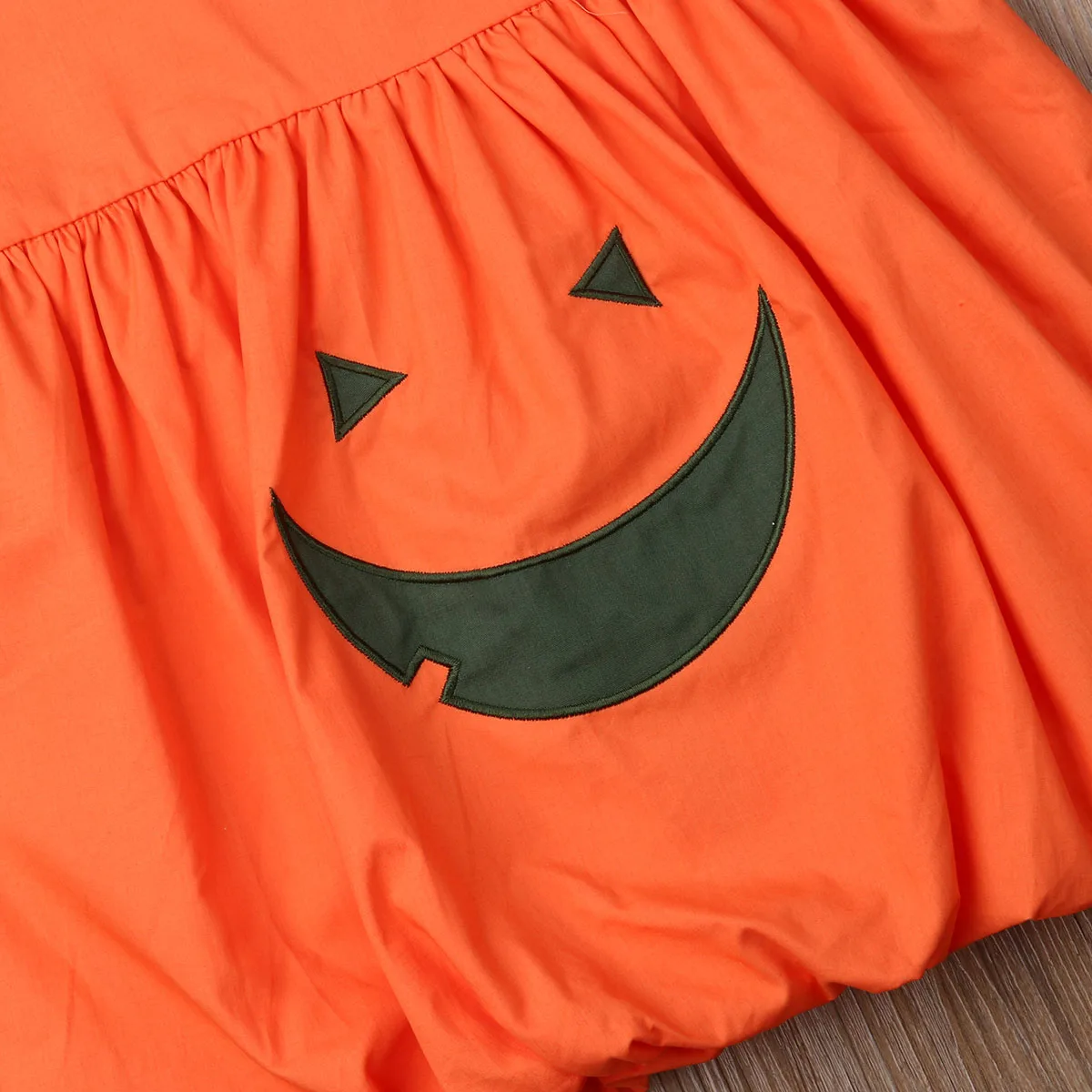 Костюм на Хэллоуин для новорожденных девочек милая Тыква платье-фонарик новинка